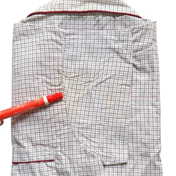 Botany 500 Permanent Press Men’s Plaid Button Down Pajama Shirt Size Large - Picture 5 of 8